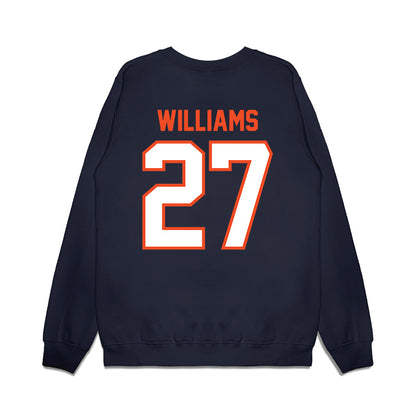 Auburn - NCAA Football : Devin Williams - Vintage Helmet Premium Crewneck Sweatshirt-1