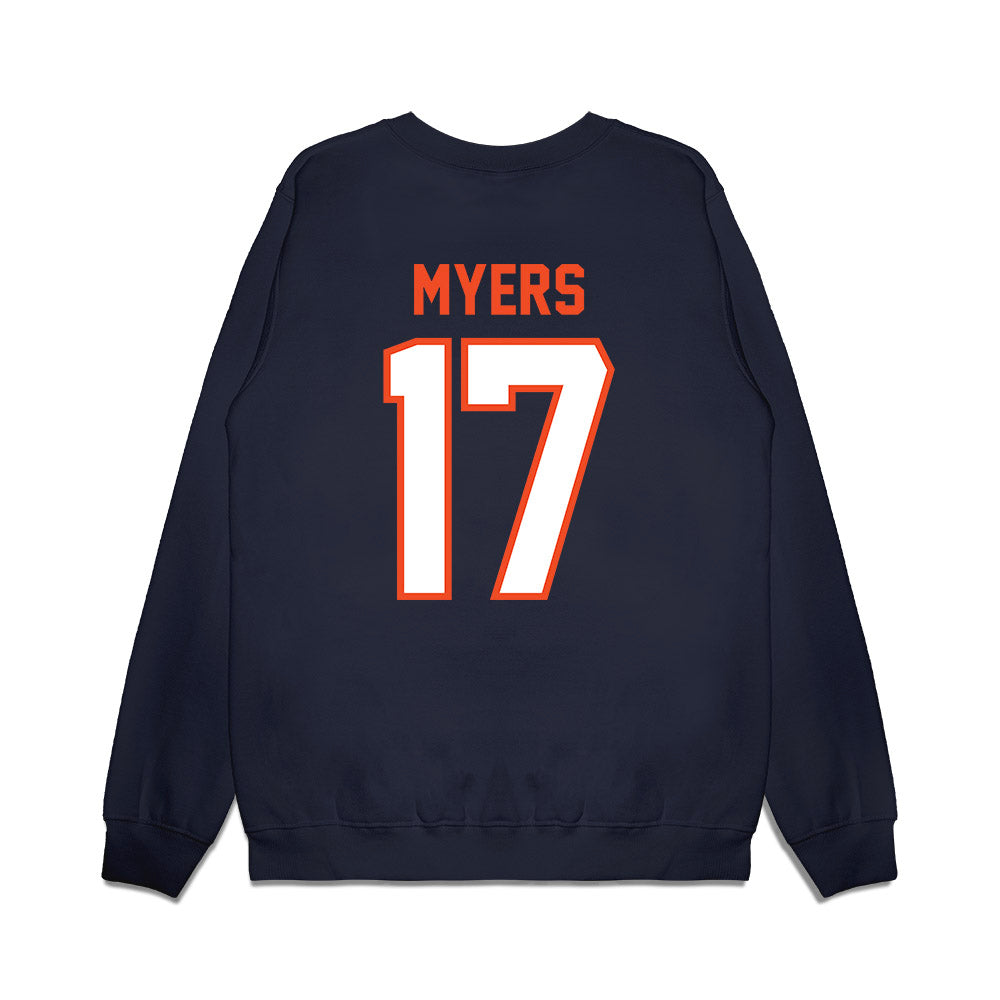 Auburn - NCAA Football : Will Myers - Vintage Helmet Premium Crewneck Sweatshirt-1