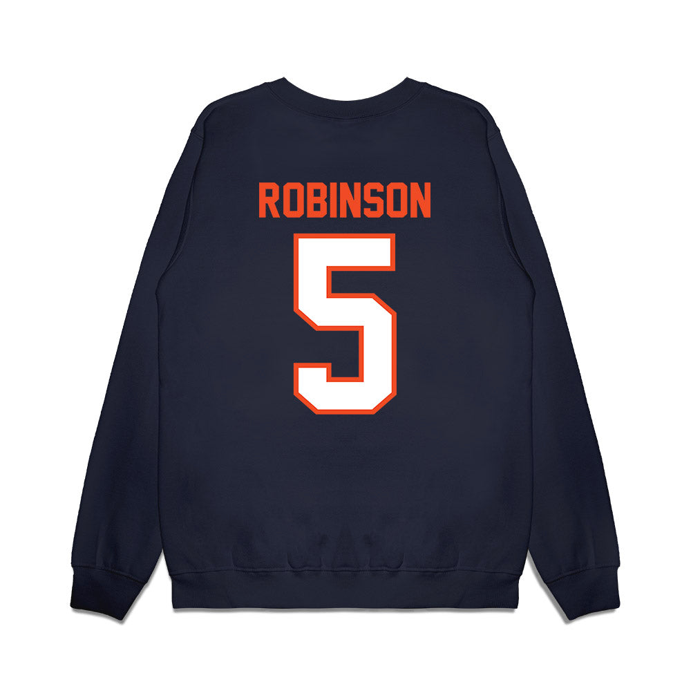 Auburn - NCAA Football : Jahquez Robinson - Vintage Helmet Premium Crewneck Sweatshirt-1