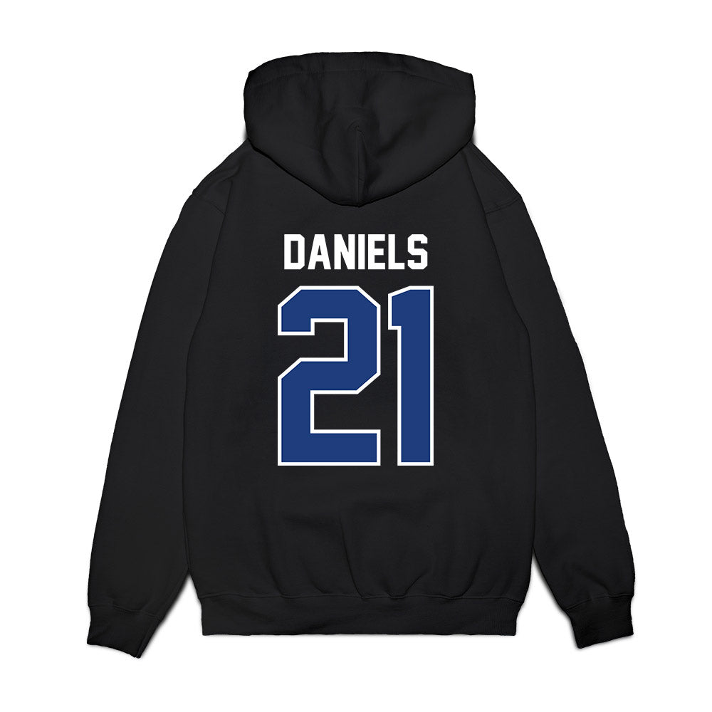 Florida - NCAA Football : KD Daniels - Vintage Helmet Premium Hooded Sweatshirt-1