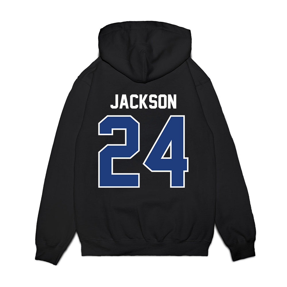 Florida - NCAA Football : Ja'Kobi Jackson - Vintage Helmet Premium Hooded Sweatshirt-1