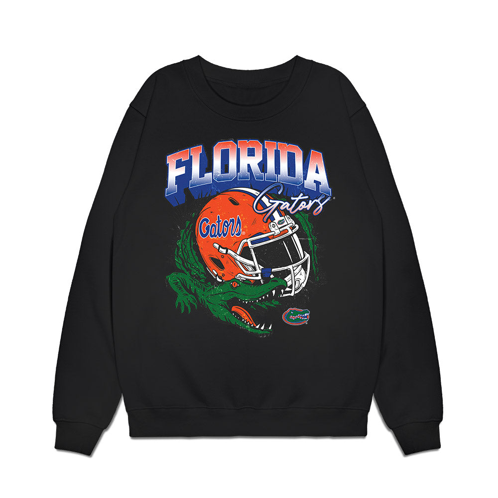 Florida - NCAA Football : Chad Gasper - Vintage Helmet Premium Crewneck Sweatshirt-0