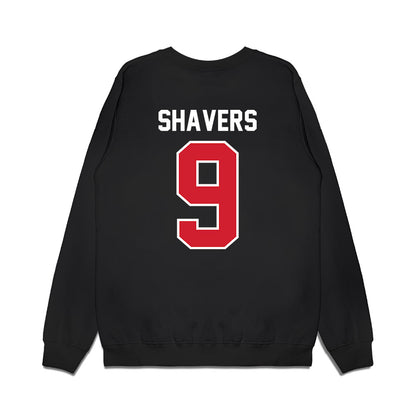 Nebraska - NCAA Football : Vincent Shavers - Vintage Helmet Premium Crewneck Sweatshirt-1
