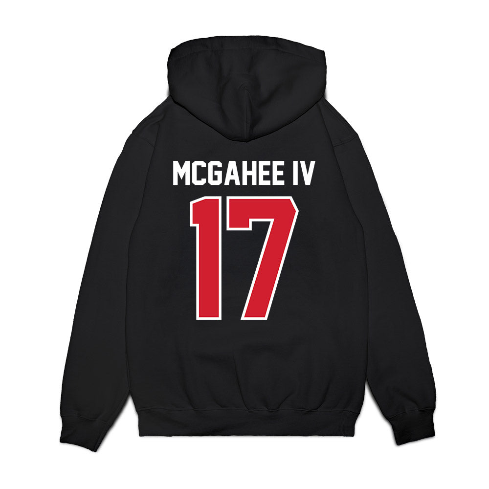 Nebraska - NCAA Football : Willis Mcgahee Iv - Vintage Helmet Premium Hooded Sweatshirt-1