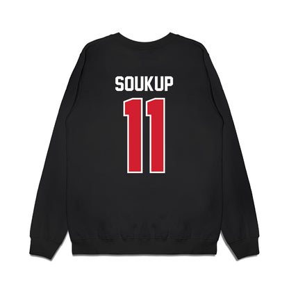 Nebraska - NCAA Football : Bode Soukup - Vintage Helmet Premium Crewneck Sweatshirt-1