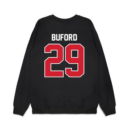 Nebraska - NCAA Football : Mario Buford - Vintage Helmet Premium Crewneck Sweatshirt-1