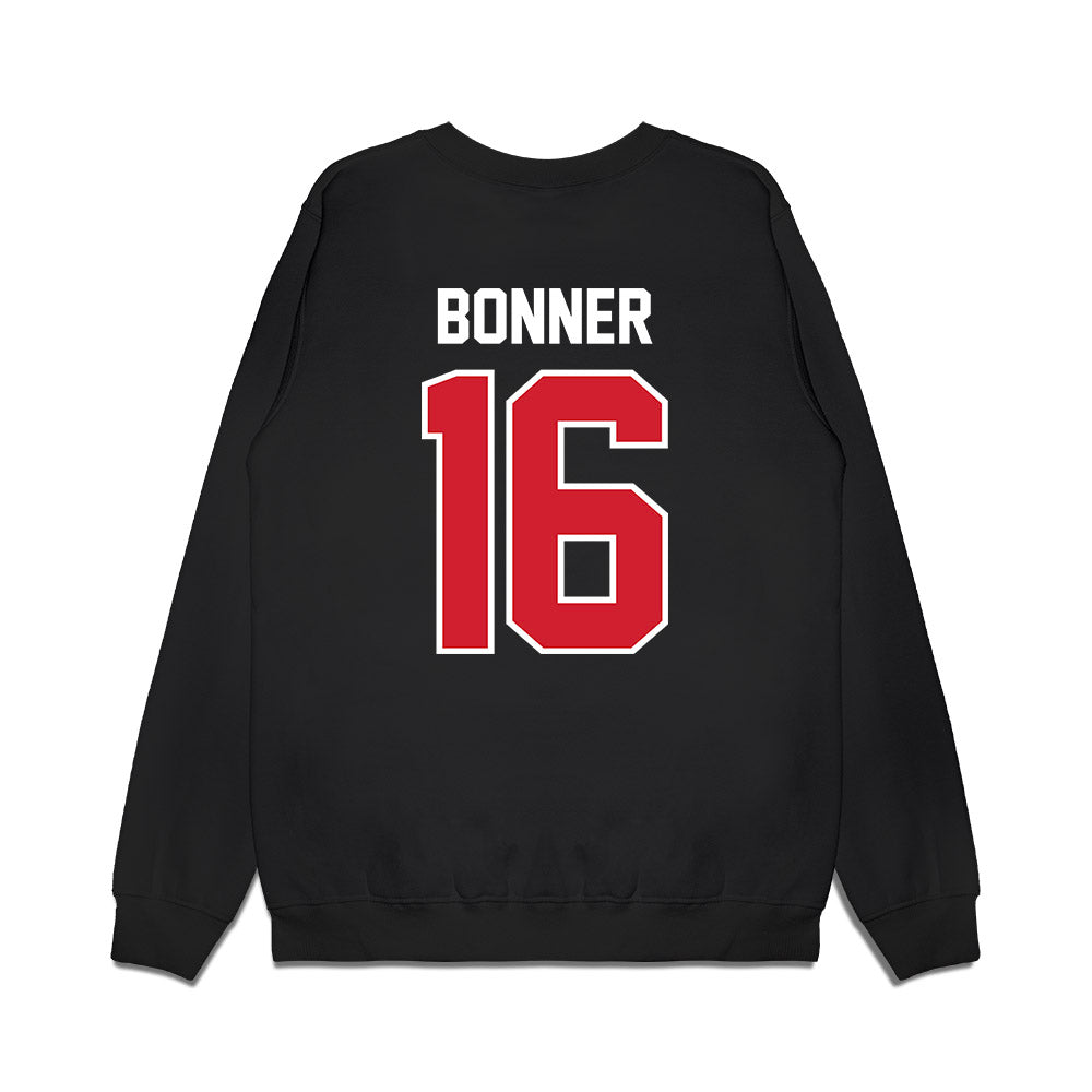 Nebraska - NCAA Football : Janiran Bonner - Vintage Helmet Premium Crewneck Sweatshirt-1