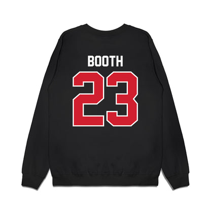 Nebraska - NCAA Football : Conor Booth - Vintage Helmet Premium Crewneck Sweatshirt-1