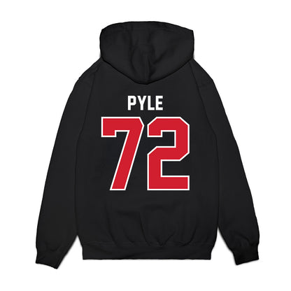Nebraska - NCAA Football : Gibson Pyle - Vintage Helmet Premium Hooded Sweatshirt-1