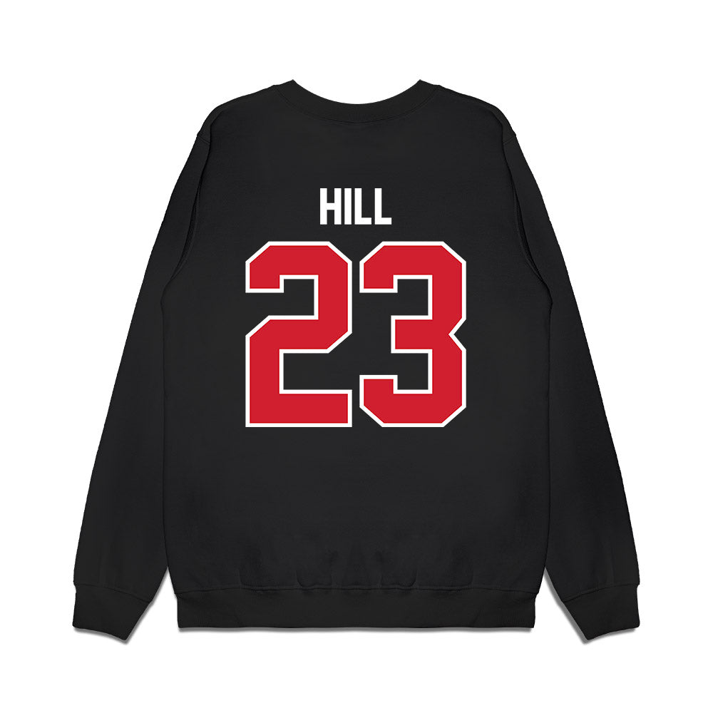 Nebraska - NCAA Football : Blye Hill - Vintage Helmet Premium Crewneck Sweatshirt-1