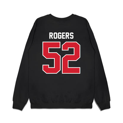 Nebraska - NCAA Football : Dylan Rogers - Vintage Helmet Premium Crewneck Sweatshirt-1
