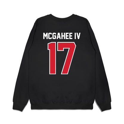 Nebraska - NCAA Football : Willis Mcgahee Iv - Vintage Helmet Premium Crewneck Sweatshirt-1