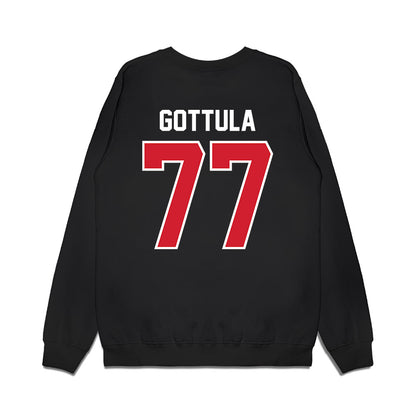 Nebraska - NCAA Football : Gunnar Gottula - Vintage Helmet Premium Crewneck Sweatshirt-1