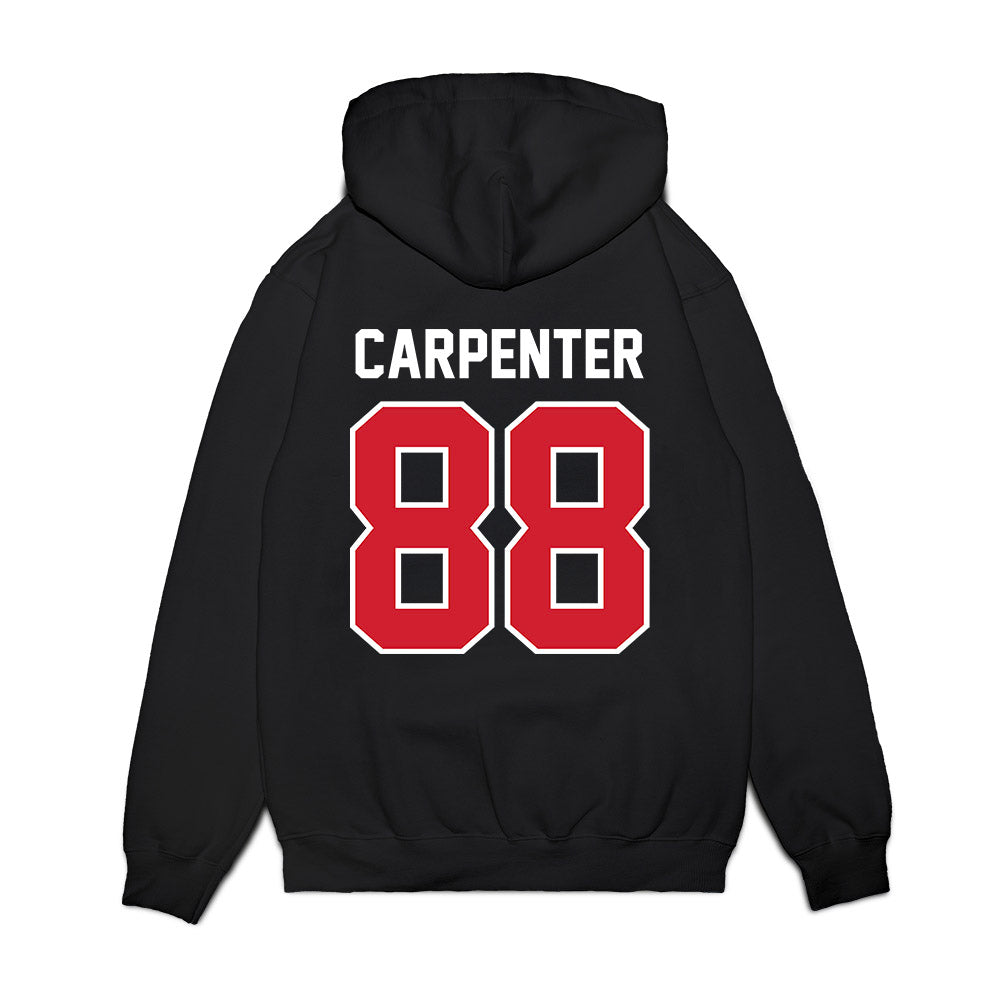 Nebraska - NCAA Football : Jackson Carpenter - Vintage Helmet Premium Hooded Sweatshirt-1