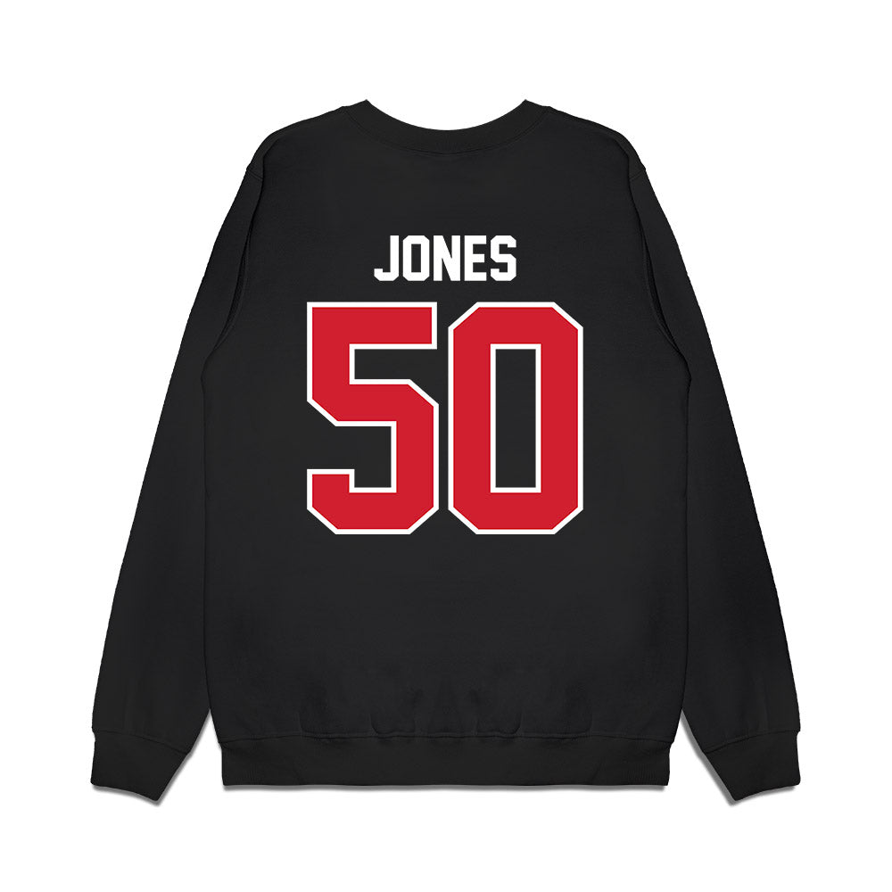 Nebraska - NCAA Football : Christian Jones - Vintage Helmet Premium Crewneck Sweatshirt-1