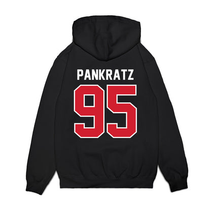 Nebraska - NCAA Football : Spencer Pankratz - Vintage Helmet Premium Hooded Sweatshirt-1