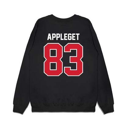 Nebraska - NCAA Football : Jake Appleget - Vintage Helmet Premium Crewneck Sweatshirt-1