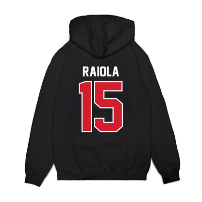 Nebraska - NCAA Football : Dylan Raiola - Vintage Helmet Premium Hooded Sweatshirt-1