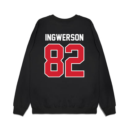 Nebraska - NCAA Football : Eric Ingwerson - Vintage Helmet Premium Crewneck Sweatshirt-1