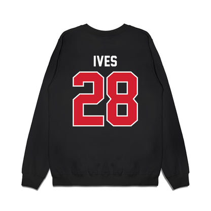 Nebraska - NCAA Football : Kwinten Ives - Vintage Helmet Premium Crewneck Sweatshirt-1