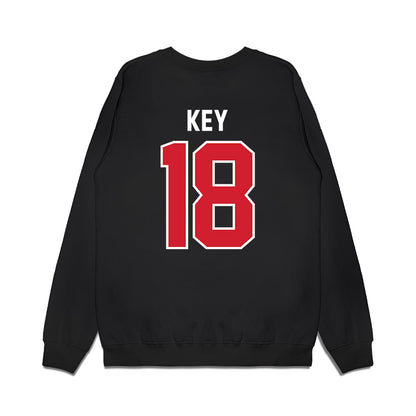 Nebraska - NCAA Football : Dane Key - Vintage Helmet Premium Crewneck Sweatshirt-1
