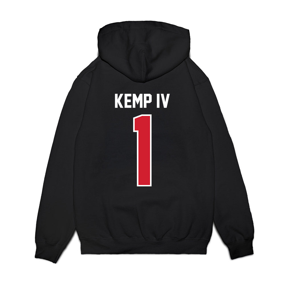 Nebraska - NCAA Football : Billy Kemp IV - Vintage Helmet Premium Hooded Sweatshirt-1