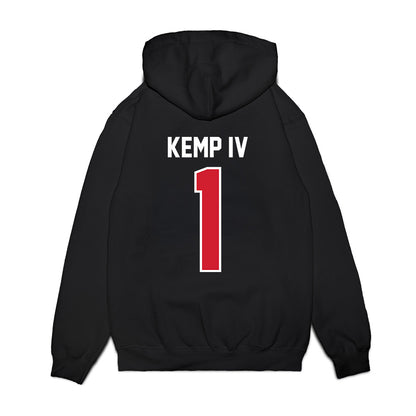 Nebraska - NCAA Football : Billy Kemp IV - Vintage Helmet Premium Hooded Sweatshirt-1