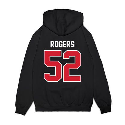 Nebraska - NCAA Football : Dylan Rogers - Vintage Helmet Premium Hooded Sweatshirt-1