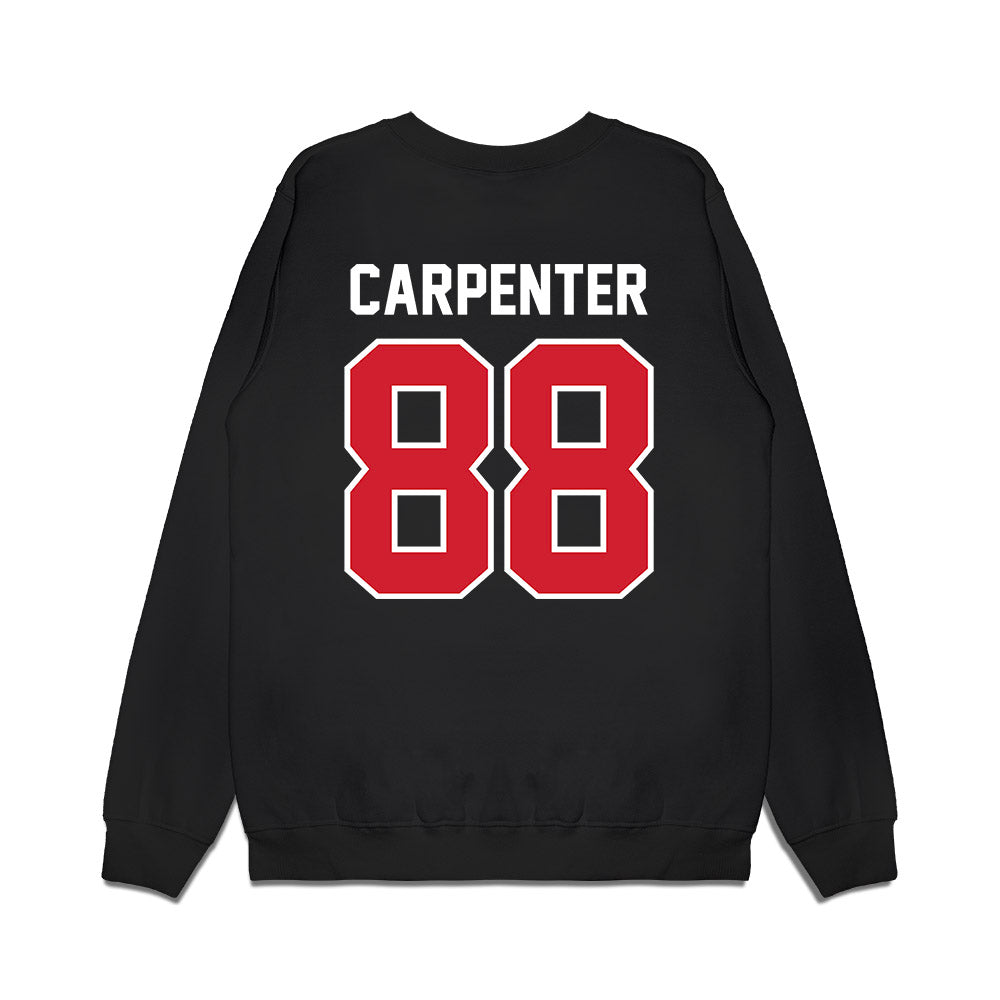 Nebraska - NCAA Football : Jackson Carpenter - Vintage Helmet Premium Crewneck Sweatshirt-1