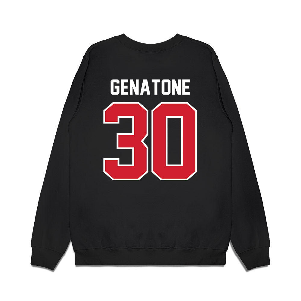 Nebraska - NCAA Football : Vincent Genatone - Vintage Helmet Premium Crewneck Sweatshirt-1