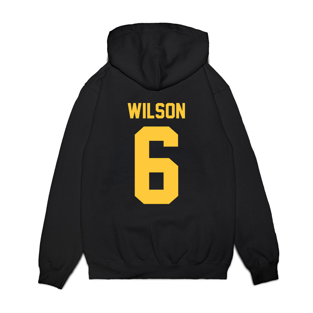 Arizona State - NCAA Football : Adrian Wilson - Vintage Helmet Premium Hooded Sweatshirt-1