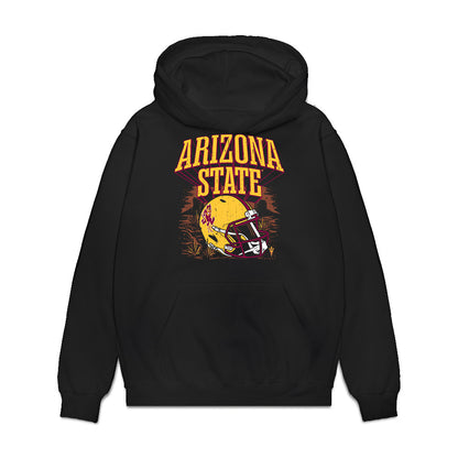 Arizona State - NCAA Football : Joey Su'a - Vintage Helmet Premium Hooded Sweatshirt-0