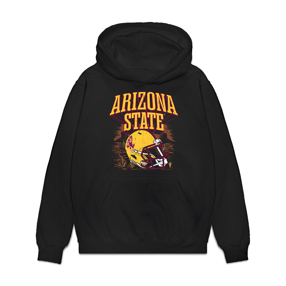 Arizona State - NCAA Football : Sean Na'a - Vintage Helmet Premium Hooded Sweatshirt-0
