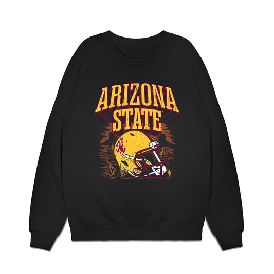 Arizona State - NCAA Football : Adama Fall - Vintage Helmet Premium Crewneck Sweatshirt-0