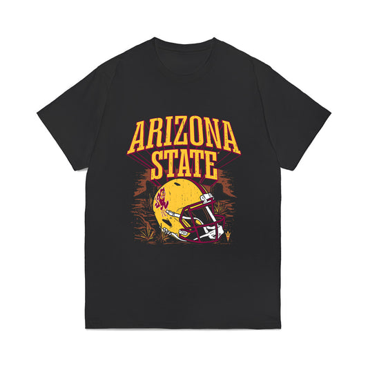 Arizona State - NCAA Football : Tate Romney - Vintage Helmet Comfort Colors T-Shirt-0