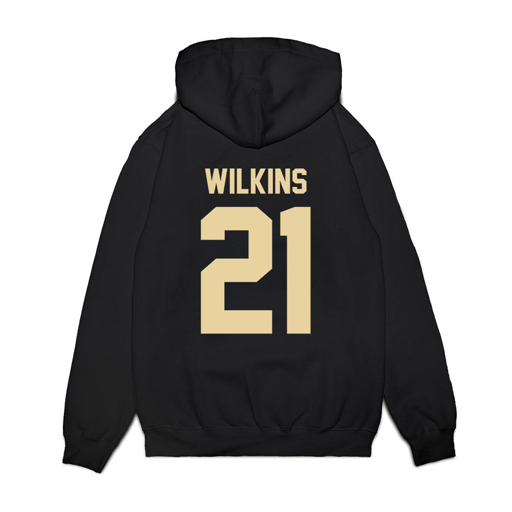 Boston College - NCAA Football : VJ Wilkins - Vintage Helmet Premium Hooded Sweatshirt-1