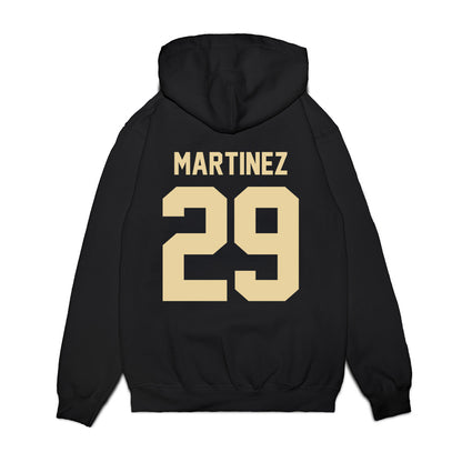 Boston College - NCAA Football : Cameron Martinez - Vintage Helmet Premium Hooded Sweatshirt-1