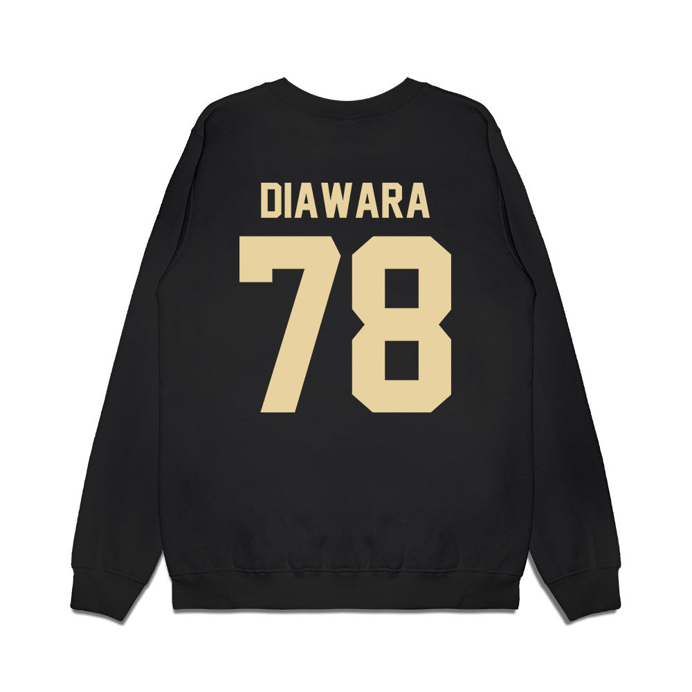 Boston College - NCAA Football : Souleye Diawara - Vintage Helmet Premium Crewneck Sweatshirt-1