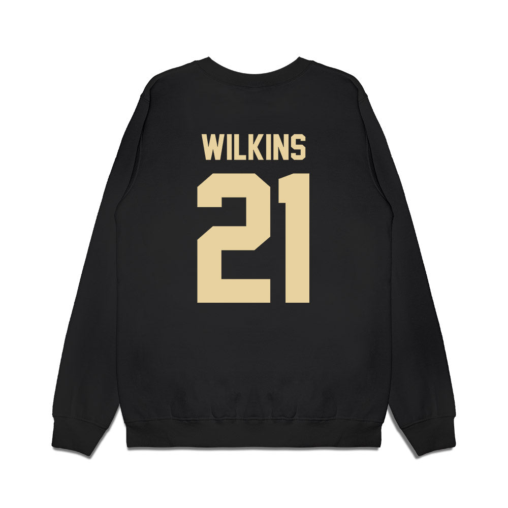 Boston College - NCAA Football : VJ Wilkins - Vintage Helmet Premium Crewneck Sweatshirt-1