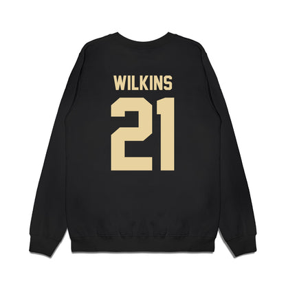 Boston College - NCAA Football : VJ Wilkins - Vintage Helmet Premium Crewneck Sweatshirt-1