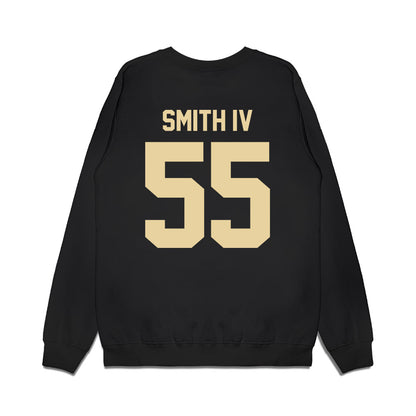 Boston College - NCAA Football : Robert Smith IV - Vintage Helmet Premium Crewneck Sweatshirt-1