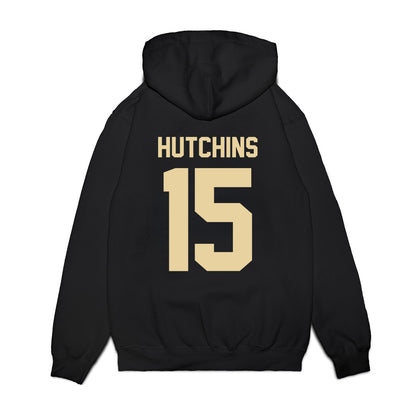 Boston College - NCAA Football : Quintayvious Hutchins - Vintage Helmet Premium Hooded Sweatshirt-1