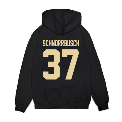 Boston College - NCAA Football : Zach Schnorrbusch - Vintage Helmet Premium Hooded Sweatshirt-1