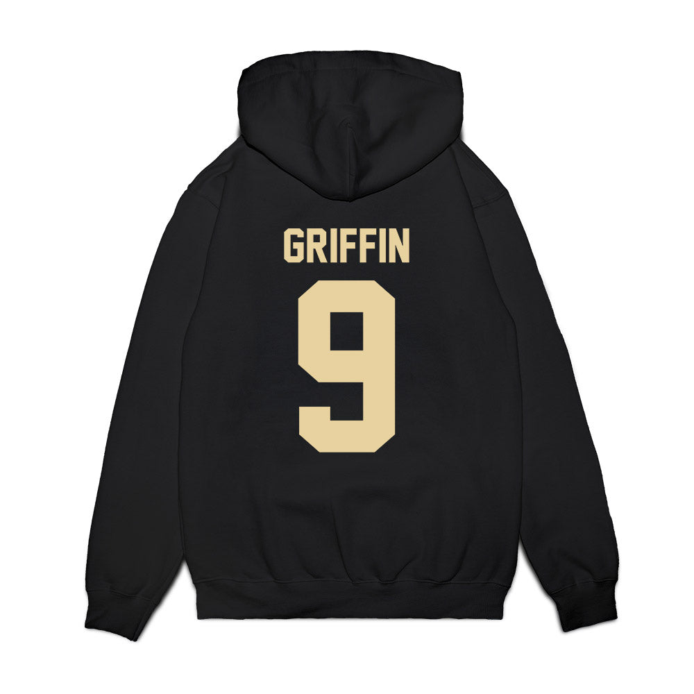 Boston College - NCAA Football : Josiah Griffin - Vintage Helmet Premium Hooded Sweatshirt-1