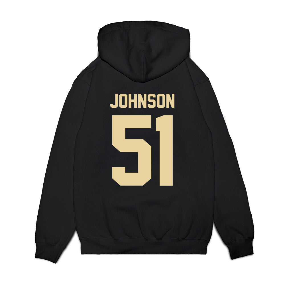 Boston College - NCAA Football : Amir Johnson - Vintage Helmet Premium Hooded Sweatshirt-1