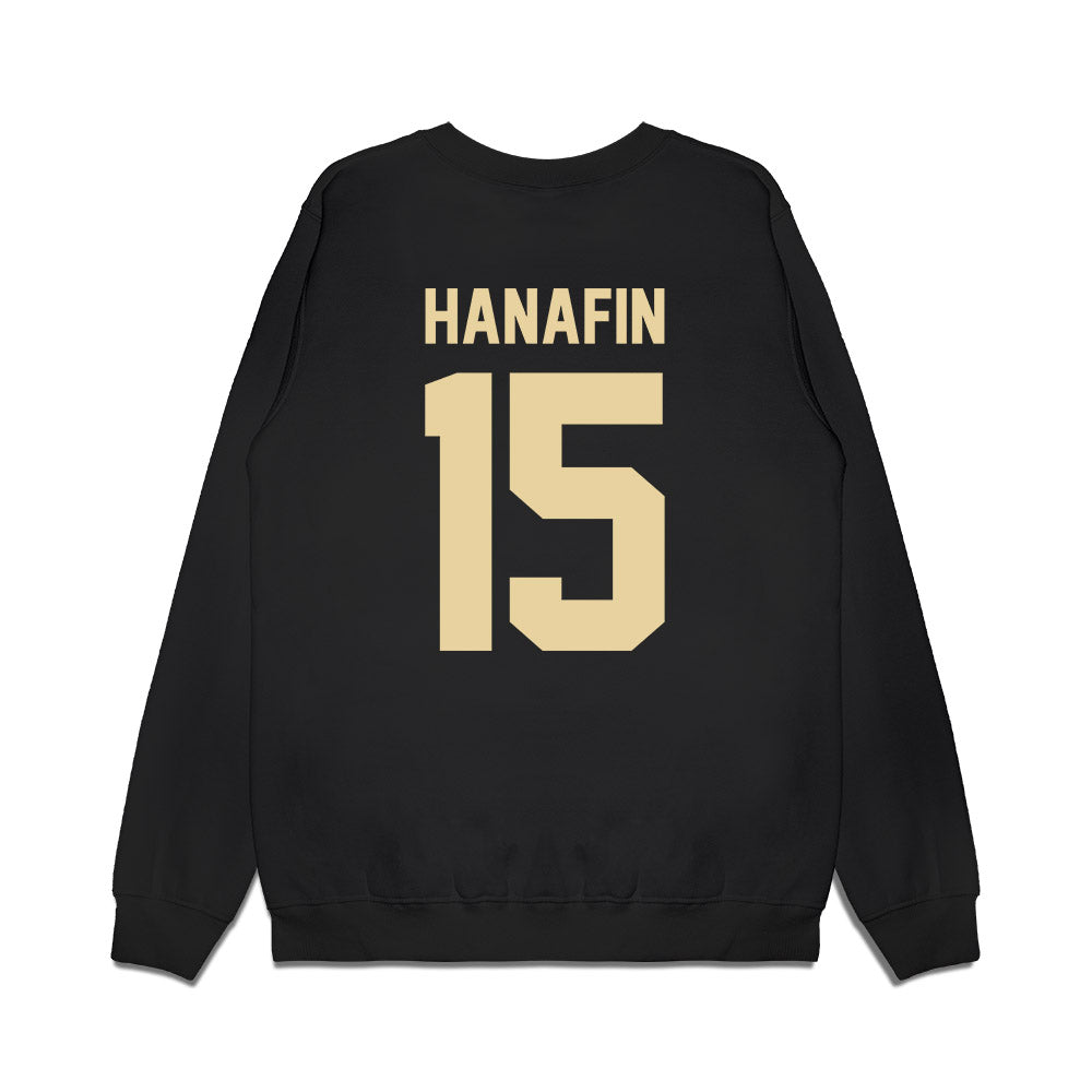 Boston College - NCAA Football : Shane Hanafin - Vintage Helmet Premium Crewneck Sweatshirt-1