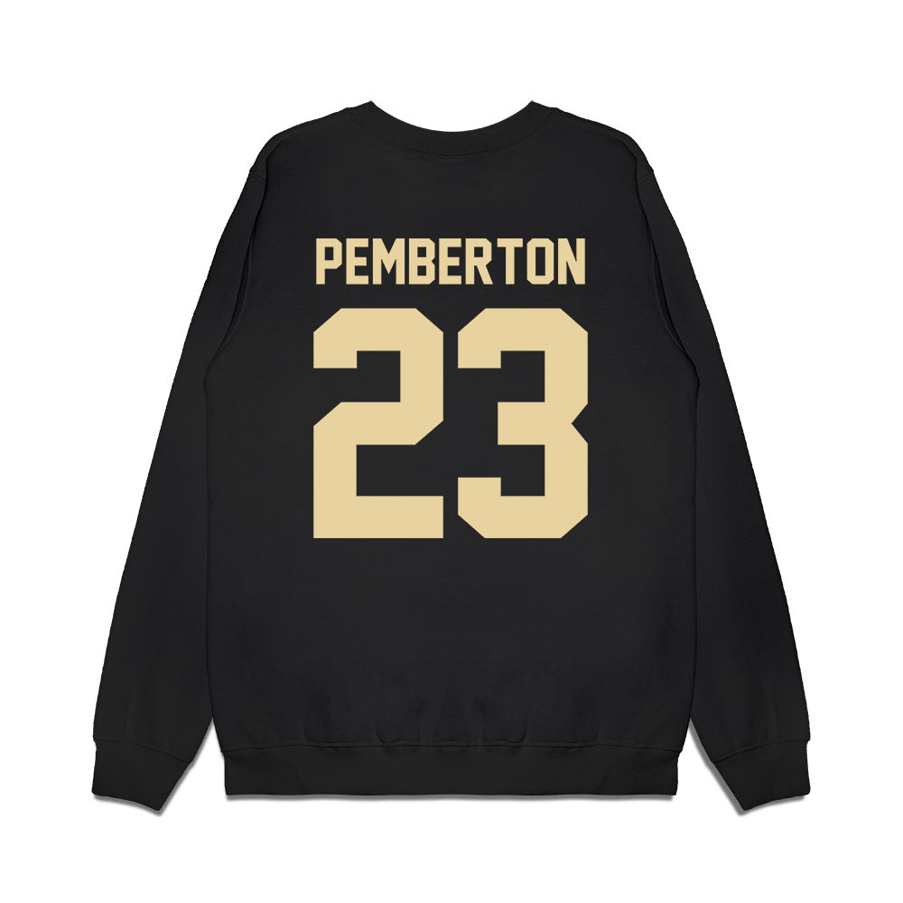 Boston College - NCAA Football : Vaughn Pemberton - Vintage Helmet Premium Crewneck Sweatshirt-1