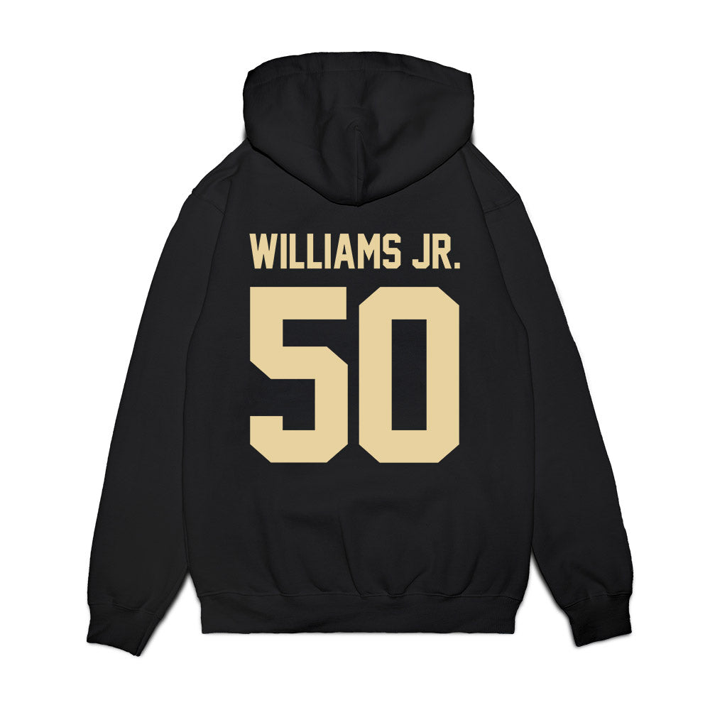 Boston College - NCAA Football : Denzil Williams Jr. - Vintage Helmet Premium Hooded Sweatshirt-1