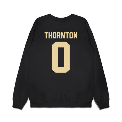 Boston College - NCAA Football : Omar Thornton - Vintage Helmet Premium Crewneck Sweatshirt-1