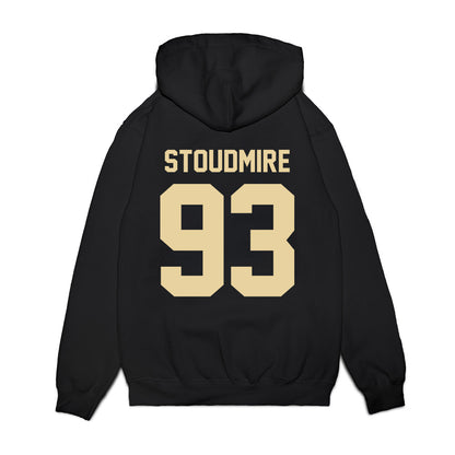 Boston College - NCAA Football : Owen Stoudmire - Vintage Helmet Premium Hooded Sweatshirt-1